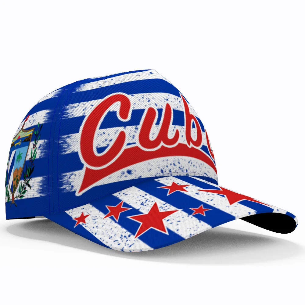 Cuba Baseball Cap Custom Made Name Team Logo Cu Hat Cub Travel Spanish Nation Ernesto Guevara Flag Cuban Print Photo Headgear