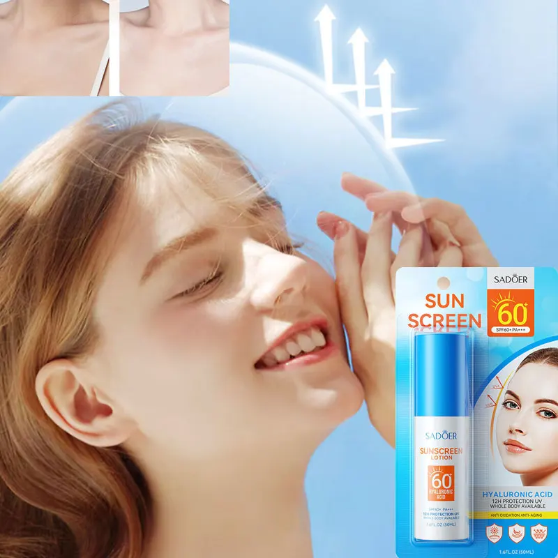

SADOER Hyaluronic Acid Sunscreen Refreshing Outdoor UV Sunscreen Waterproof Anti-sweatproof Anti-sweat