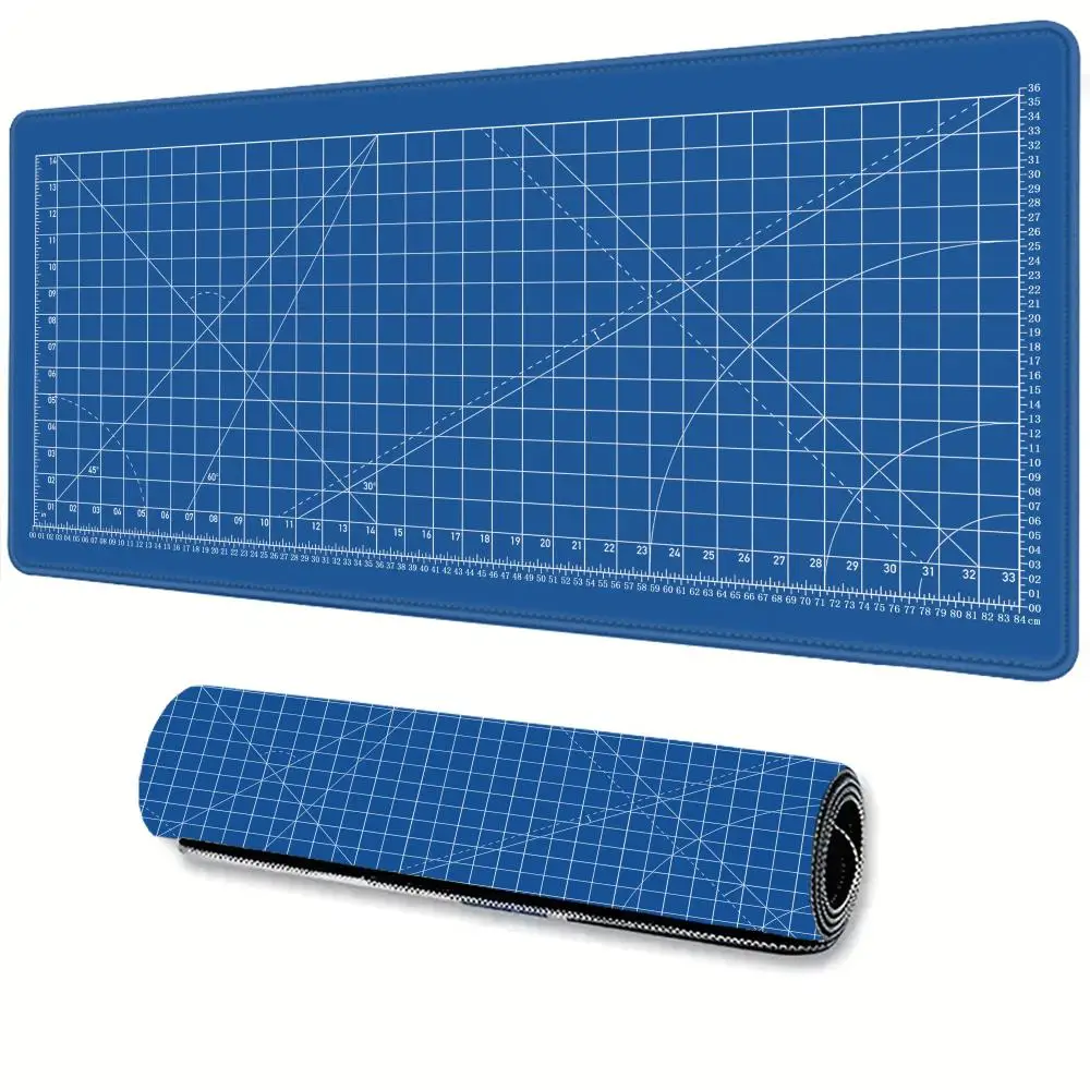 

Cutting-Mat-white-on-black Mouse Pad Office Gaming Laptop Deskmat Anime Mousepad Gamer Keyboard Mouse Mat Computer Accessories