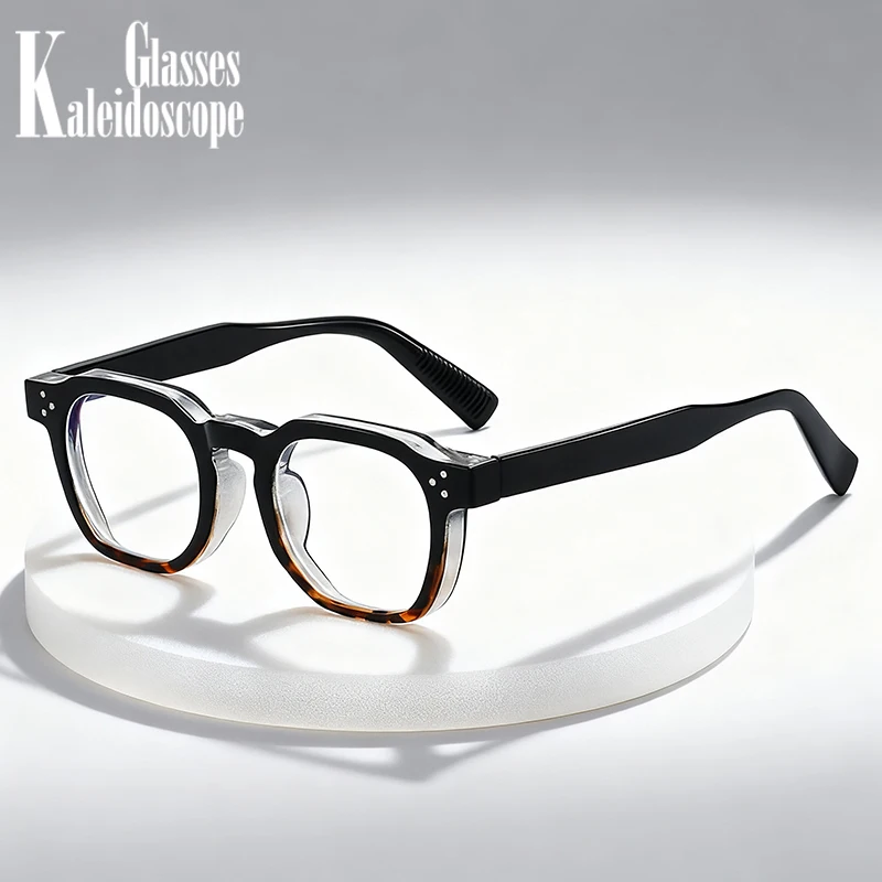 نظارات قراءة عالية الجودة للرجال والنساء بإطار مربع خفيف الوزن ومضاد للضوء الأزرق نظارات طويلة النظر عالية الوضوح #1