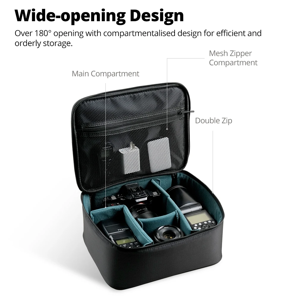 Bolsa de transporte para estúdio de fotografia AMBITFUL Zoom P7 II Tamanho S/M/L Bolsa de viagem para lente DLSR Drone GODOX DJI GoPro