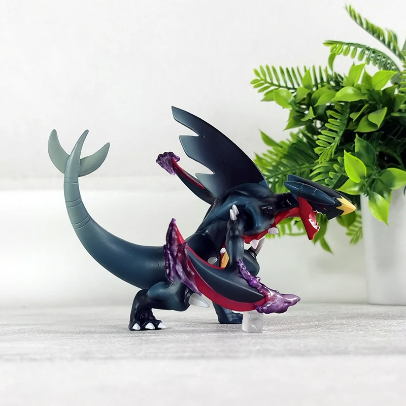جديد حار لامعة ميجا Garchomp 1/20 PokéMon أنيمي لعبة الأجهزة الطرفية لامعة الشكل سطح المكتب الحلي لعبة مجسمة الأولاد الهدايا #4
