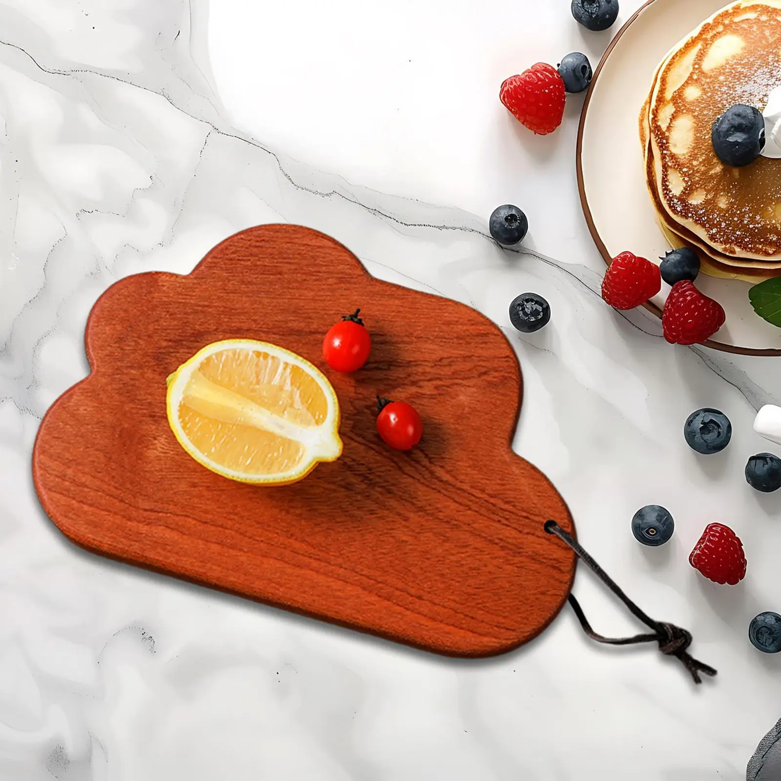 

Irregular Wooden Cutting Board Butcher Block Kitchen Baking Tool Breadboard for Pizza Countertop Carving Meat Vegetables Cafe
