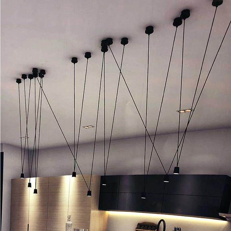 

2026 Match Pendant Lamp Geometric Vintage Simple Design Linear Pendant Lamp For Living Room Kitchen Loft Dining Lighting