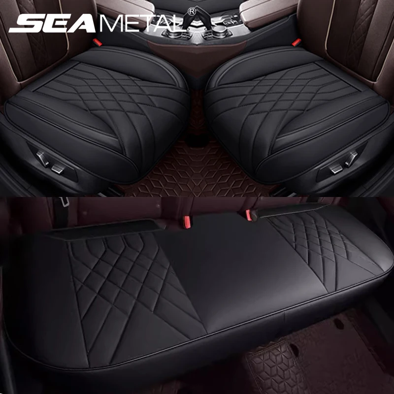 SEAMETAL Luxury Car Seat Cover Full-Wrapped Seat Cushion Wear-Resistant Anti Scratch Auto Seat Protector Universal for Sedan Suv