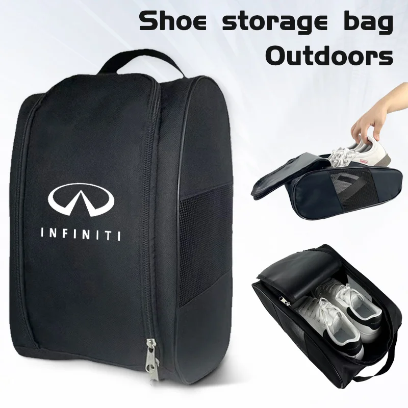 

Car Sneaker Storage Bag Travel Outing Shoe Storage Accessory For Infiniti QX30 Q50 Q60 Qx70 QX80 Qx56 Fx35 Ex35 G25 G35 G37 JX35