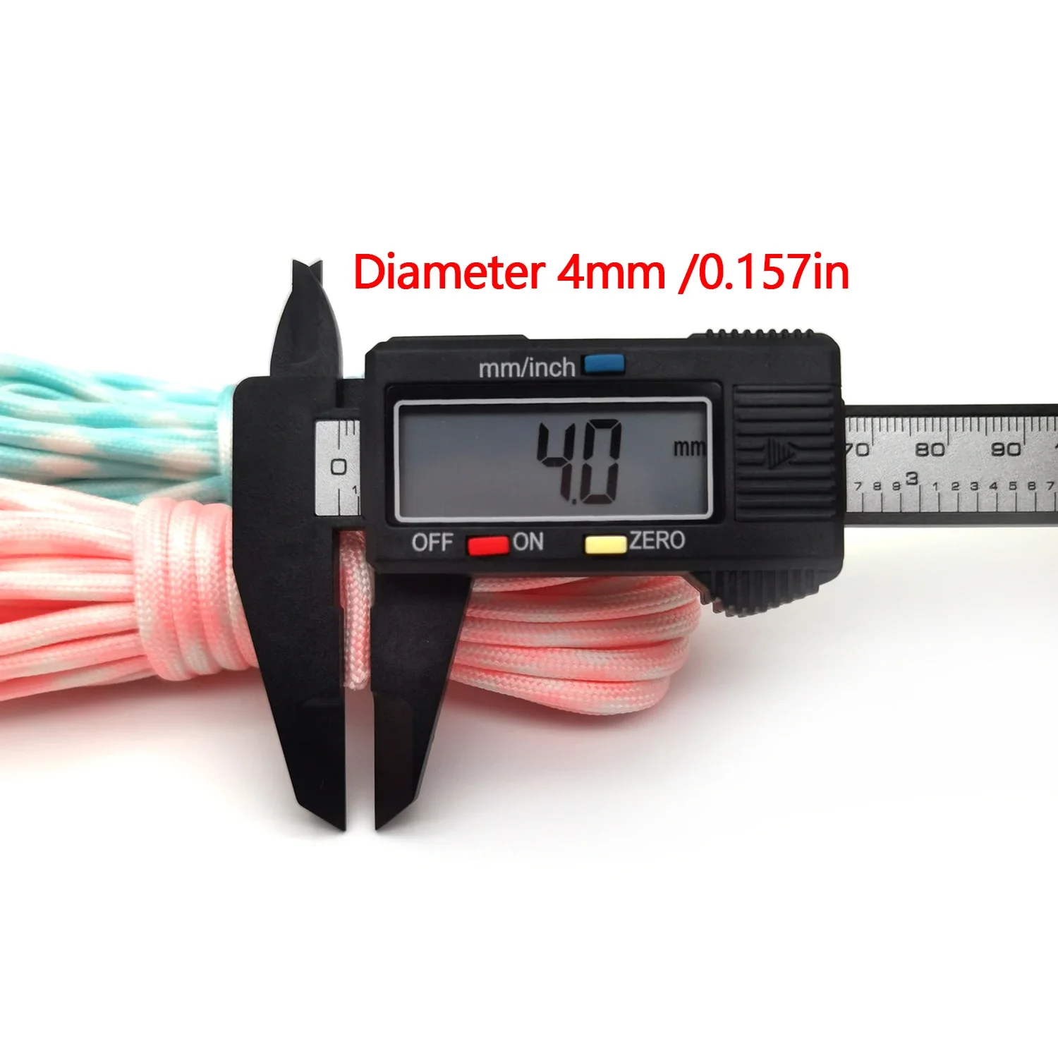 Cuerda de paracord luminosa de 5m/10m de longitud, diámetro de 4mm, 7 núcleos, para tienda de campaña, senderismo, camping, tendedero, pulsera, cuerda trenzada, cordón.