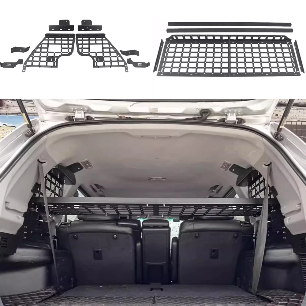 

Fit for Toyota Highlander 2008 2009 2010 2011 2012 2013 Molle Panels Rear Trunk Shelf Modular Storage Racks Cargo Organizers