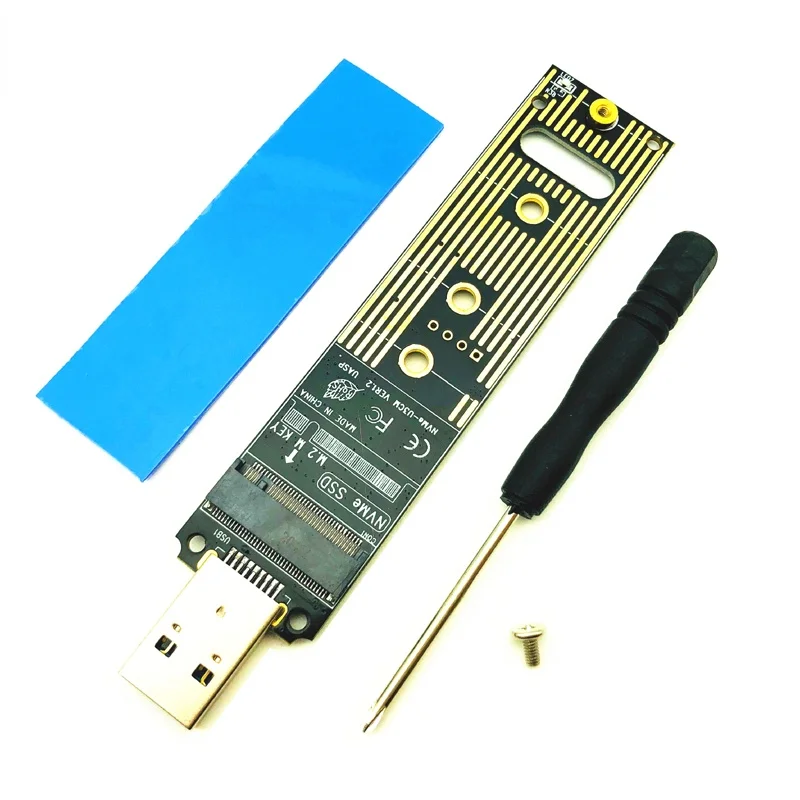 NVME USB To USB 3.1 SSD Adapter 10Gb USB3.1 Gen 2 for M2 NVMe 2230 2242 2260 2280 SSD