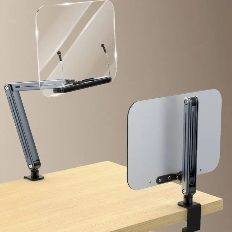 462E Acrylic Laptop Arm Clip Stand 360Swivel Adjustable Height for Readers
