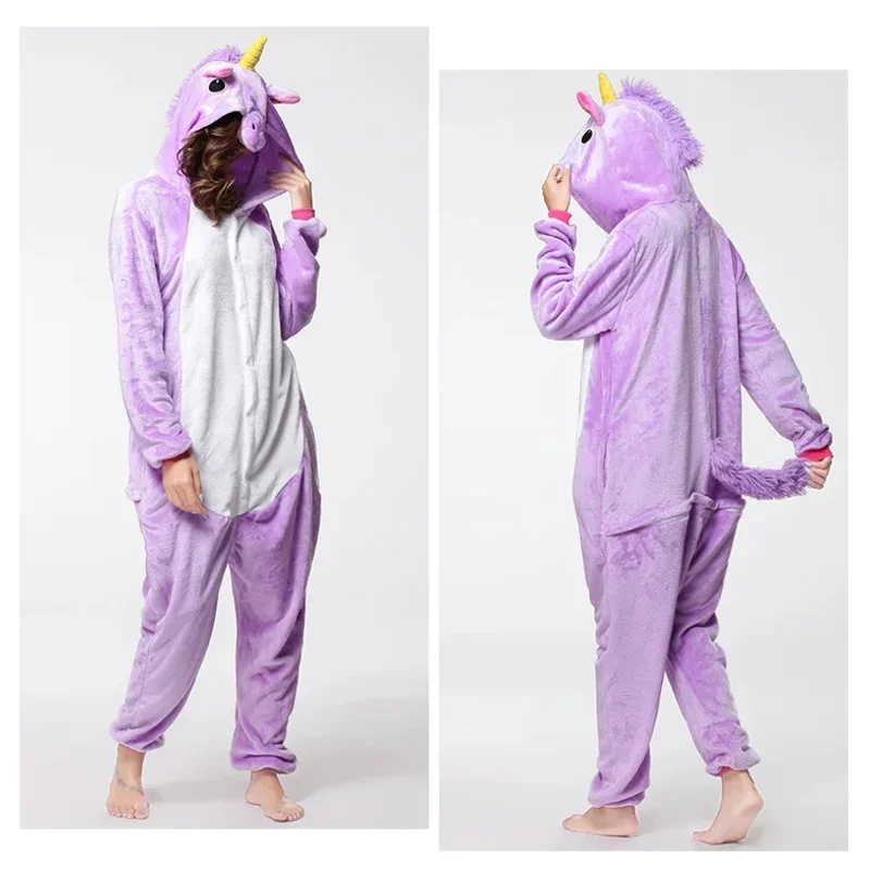 كوس جديد الحيوان الكبار الأرجواني يونيكورن نيسيي Kigurumi منامة الكرتون زي هالوين حفلة ملابس خاصة حجم كبير البدلة
