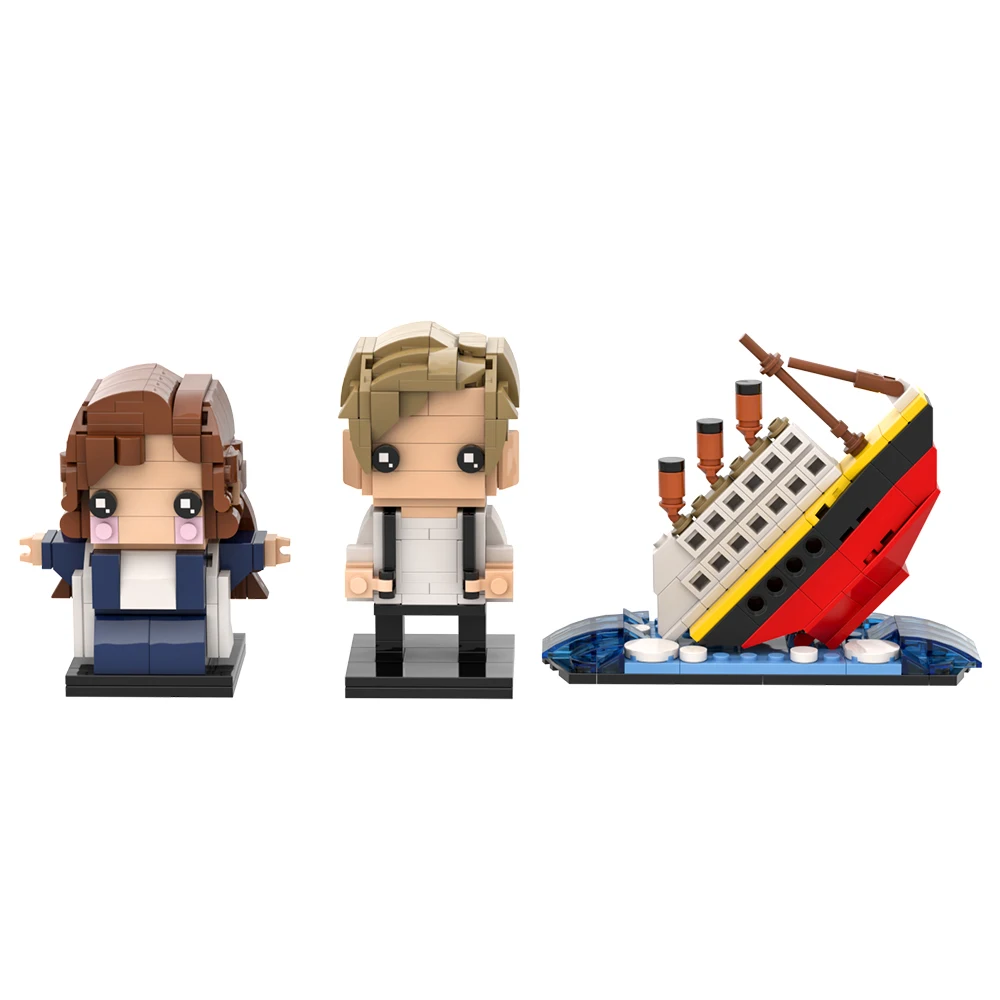 Titanic Sinking Scene Building Kit, Movie Jack&Rose Figure Model
