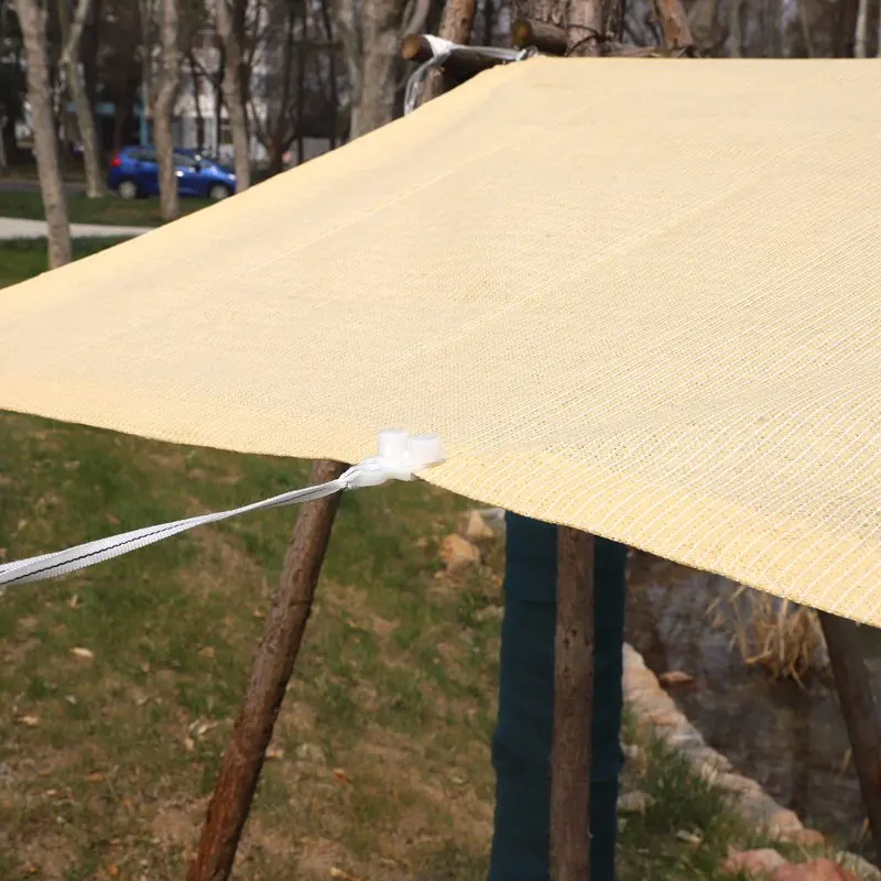 Garten-Sonnenschutznetz, Outdoor-Sonnenschutz, Schattennetz, Pool-Schattierung, Baldachin, Camping-Markise, Sonnenschutz mit verstellbarer Schnalle – Detail 15