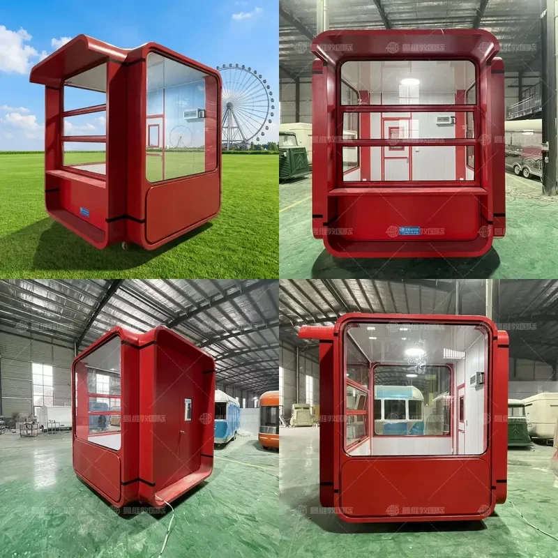 Custom European Food Truck Mobile Gastronomic Cart EU Compliant for Overseas Sales Professional Street Vending Solution