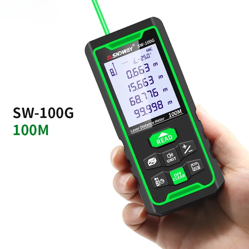 

Laser Distance Meter Digital Rangefinder 120m 100m 70m 50m Range Finder Tape Measure Electronic Level Ruler Roulette Tool