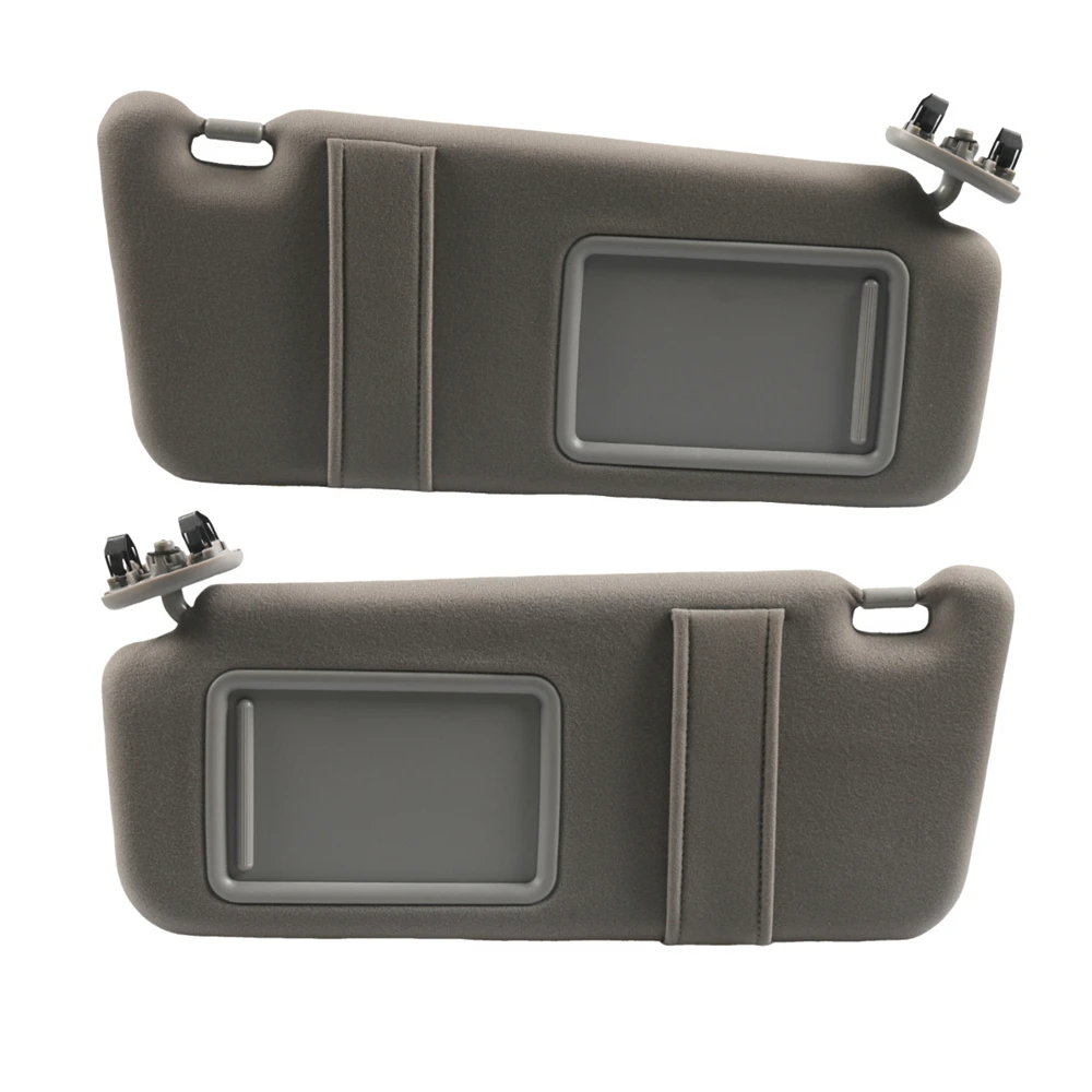 2pcs Sun Visor Pair for Toyota Camry 2007-2011 Tan Beige Left And Right Compatible with 2.4 2.5 3.5L Models