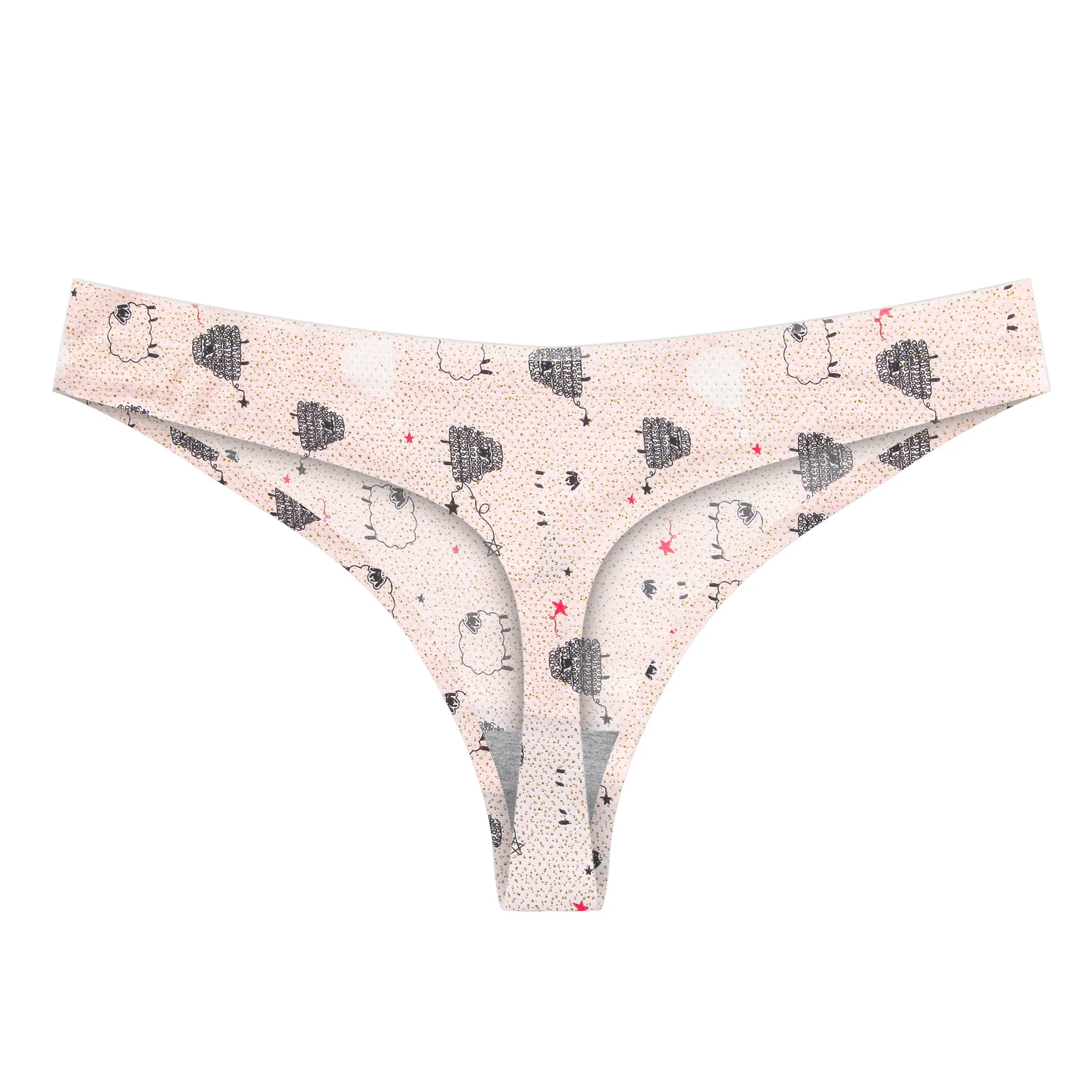 Sexy Panties Thong Women\'s Underwear Seamless Mid Waist Sexy Seamless Thong Breathable and Comfortable Panties Women