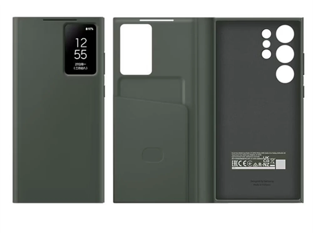 S-View Flip Case For Samsung Galaxy S23 Ultra S23 Plus S23+ SM