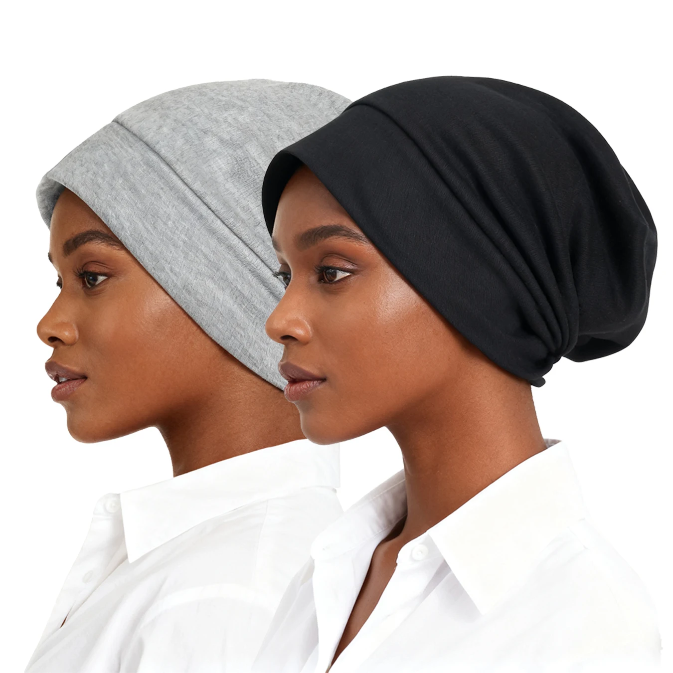 2-teilige Baggy Slouchy Chemo Sleep Beanie Mütze Skull Cap Kopfbedeckung Mütze