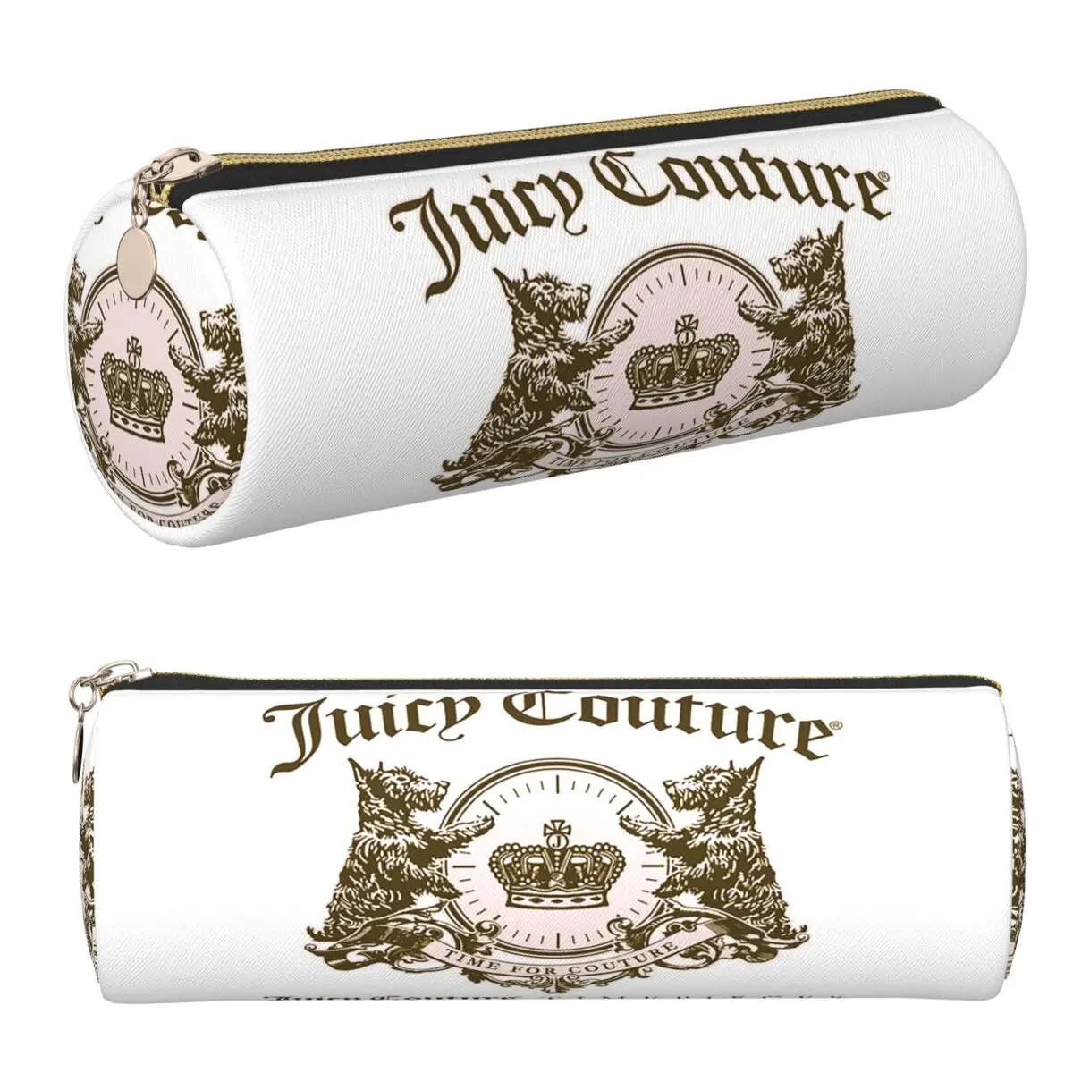 Estuches para lápices clásicos Juicy Couture, soporte para bolígrafos, caja cilíndrica para bolígrafos, bolsa para lápices para niños y niñas, escuela