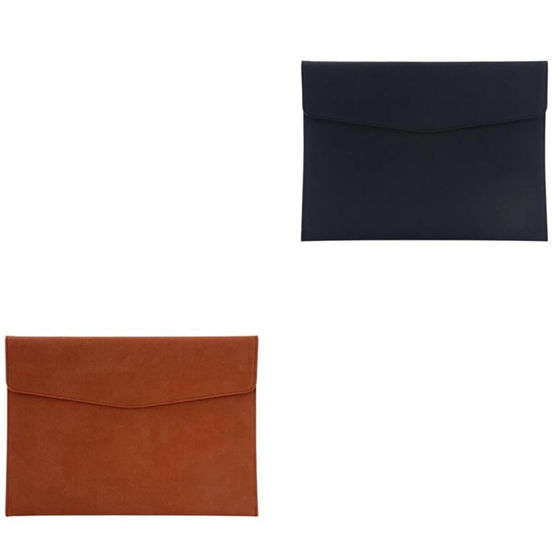 2 Stuk Map Opbergtas Conferentie Kantoor Informatie Opbergtas A4 Leder