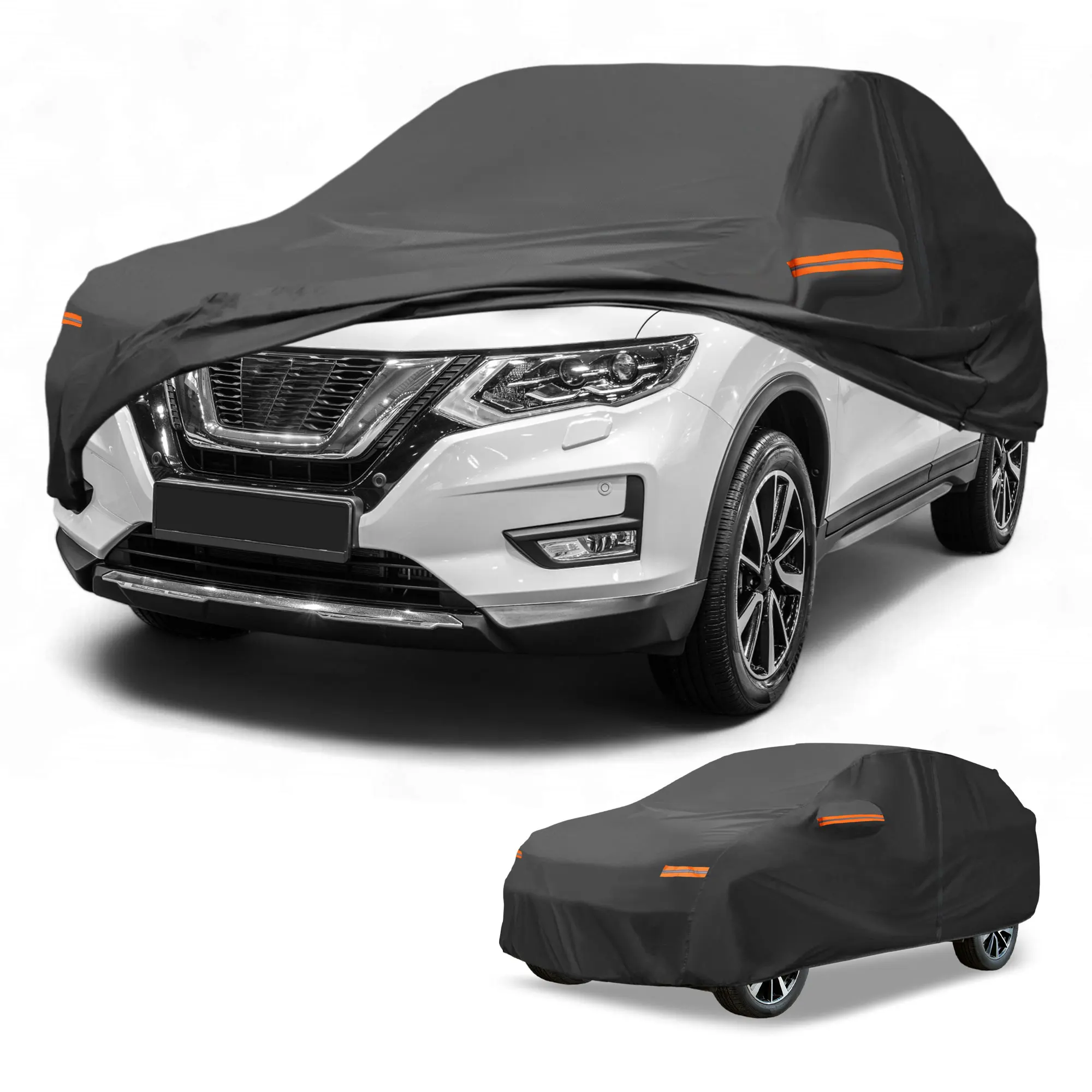 

UXCELL Car Cover Waterproof All Weather Rain Protection Full Exterior Cover for Nissan X-TRAIL 190T-PU with Reflective Strips