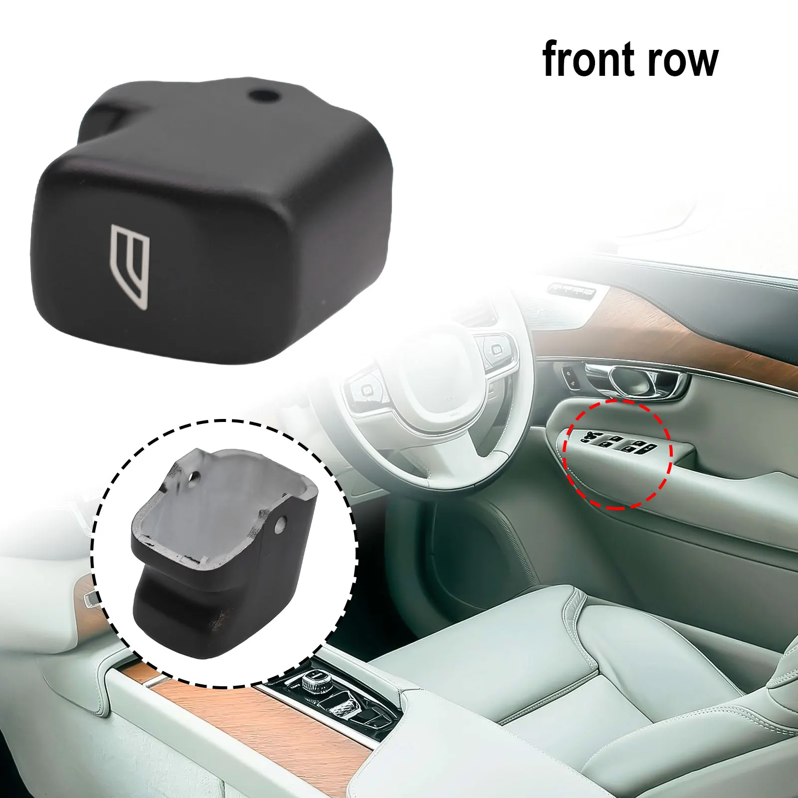 Car Lift Switch Button Cover Easy Installation Parts Repair Replacement Spare For Volvo S60 2001-2009 Brand New