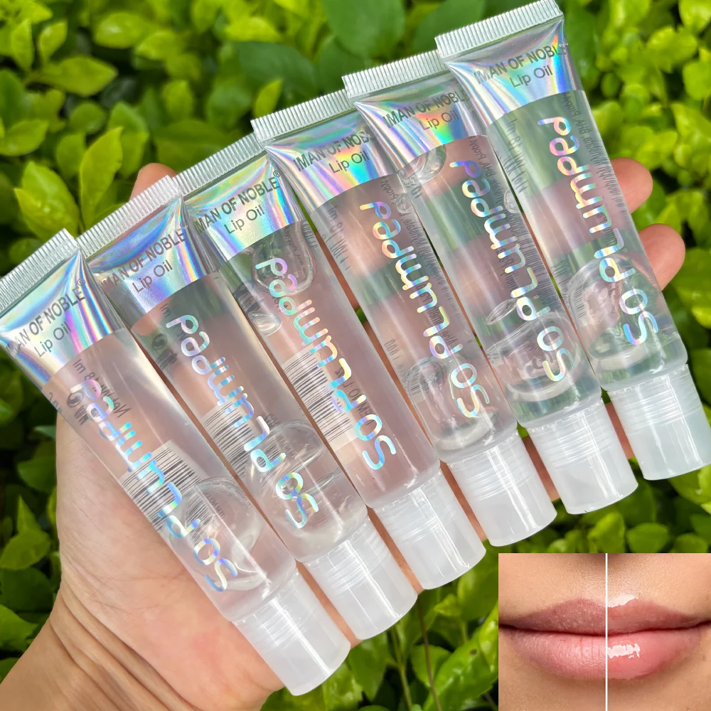 6Pcs Feuchtigkeitsspendende Lip Glow Öl Plumping Lip Gloss Feuchtigkeitsspendende Lip Öl Glanz Transparent Feuchtigkeitsspendende Lip Plumper Lippen Vollere
