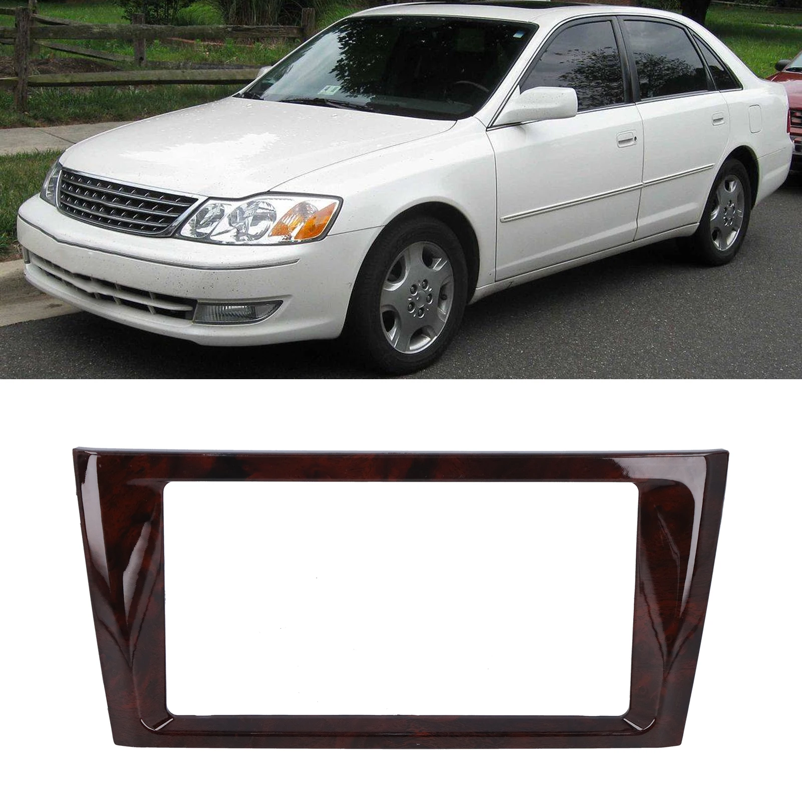 

2‑Din Radio Fascia Car Stereo Navigation Refitted Dash Panel Kit Frame Fit for Avalon 2000‑2004