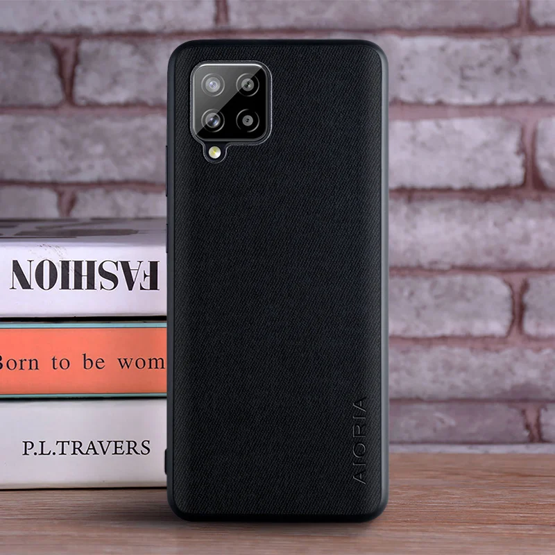 Case for Samsung Galaxy A52 A72 A42 A32 A52S 5G coque Luxury textile Leather skin hard phone cover for samsung a52 5g case funda