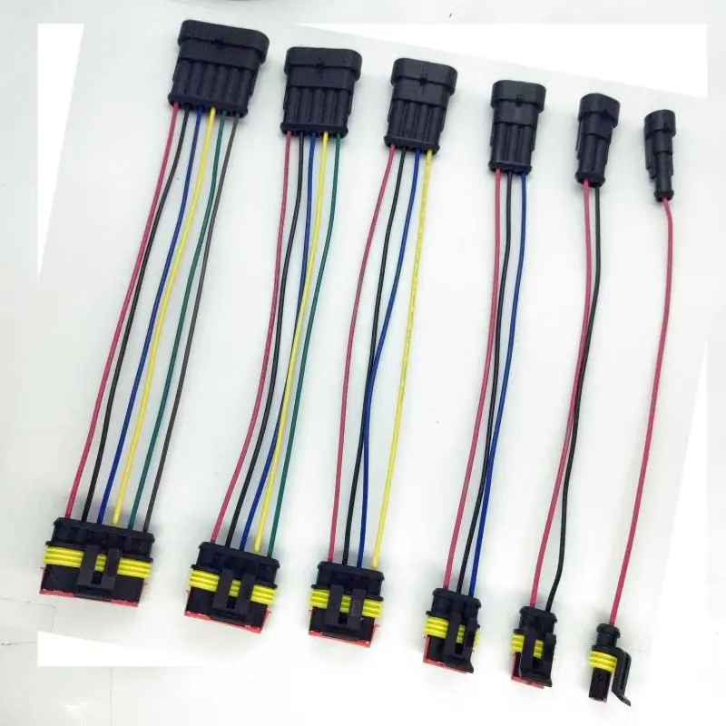 Conector impermeável rápido Cabo de Extensão, Dustproof Conector Do Carro, Tomada, 1 Pin, 2 Pin, 3 Pin, 4 Pin, 5 Pin, 6 Pin