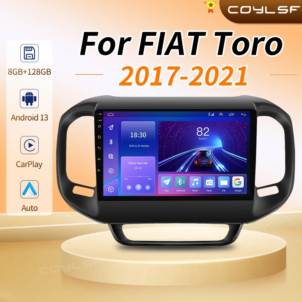 

Wireless Carplay For FIAT Toro 2017-2021 Android 13 Car Radio Autoradio Multimedia Video Player Navigation GPS No 2 Din