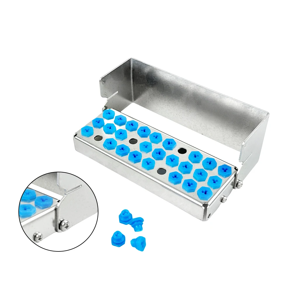 

Top Selling Dental Bur Holder Autoclave Sterilizer Case Endo File Disinfection Box Organizer Implant Drills Scaler BHL31-FRO