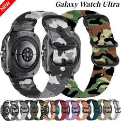 Nylon Loop Band for Samsung Galaxy Watch Ultra 47mm Sport Three-ring Buckle Bracelet Belt For Galaxy Watch Ultra 2025 47mm Band