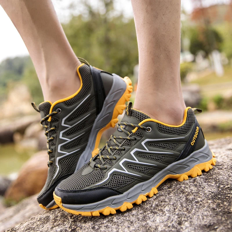 

Sanzoog Summer Men Trekking Shoes Hiking Outdoor Breathable Mesh Buty Trekingowe Meskie Zapatillas Senderismo Hombre