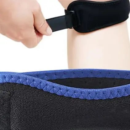 Unisex Adjustable Eva Soft Pad Knee Strap Patella Tendon Protector for Running Cycling Gym Sports Knee Support Compression Wrap