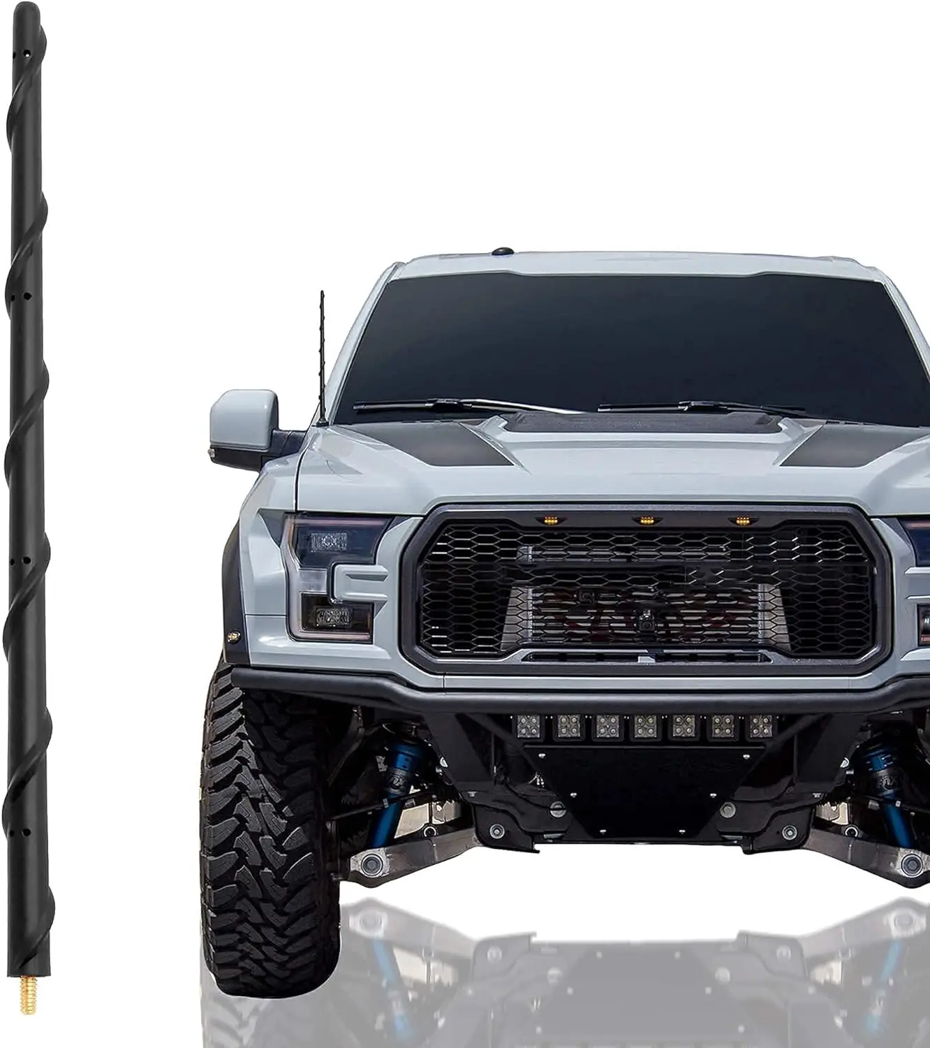 12-calowa antena do Ford F150 F250 F350 2009-2023+ Truck Akcesoria samochodowe Zamiennik anteny do odbioru AM FM