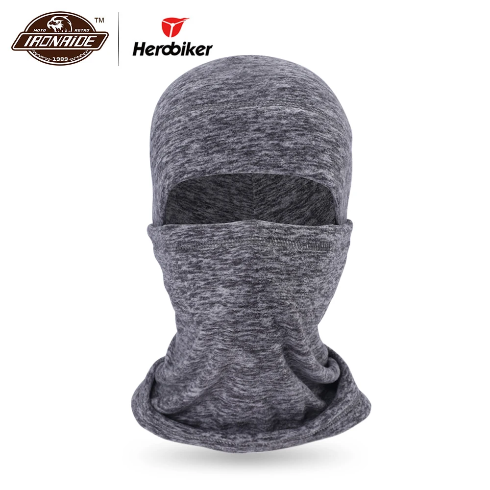 

HEROBIKER Motorcycle Face Mask Thermal Fleece Balaclava Moto Cold-proof Skull Full Face Mask Autumn Winter Skiing Cycling Mask