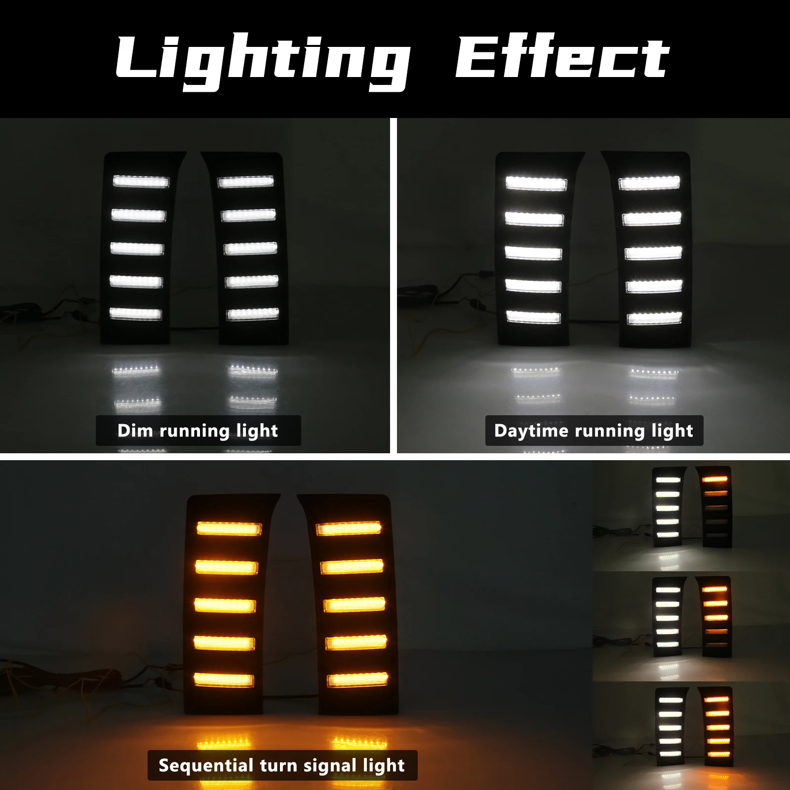 LED DRL For Toyota Tundra 2022 2023 Daytime Running Lights White Daylights Yellow Turn Signal Lamp Headlight Car Accessories