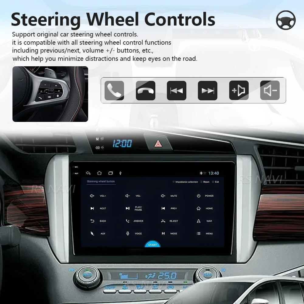 Plug and Play Android 16 Carplay Auto Qualcomm 2K QLED Screen Car Radio Player For  Toyota Innova 2 2015-2022 Multimedia Stereo