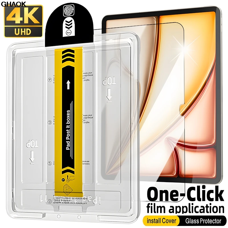 

Auto Alignment Install Kit Tempered Glass For IPad Air 6 11/13" 2025 2024 Air6 Screen Protector For iPad2025 A16 Protective Film