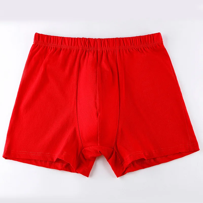 Shorts boxer masculino de tamanho grande, cueca alta, calcinha solta, pacote de 100 algodão, cuecas masculinas, 1pc por lote