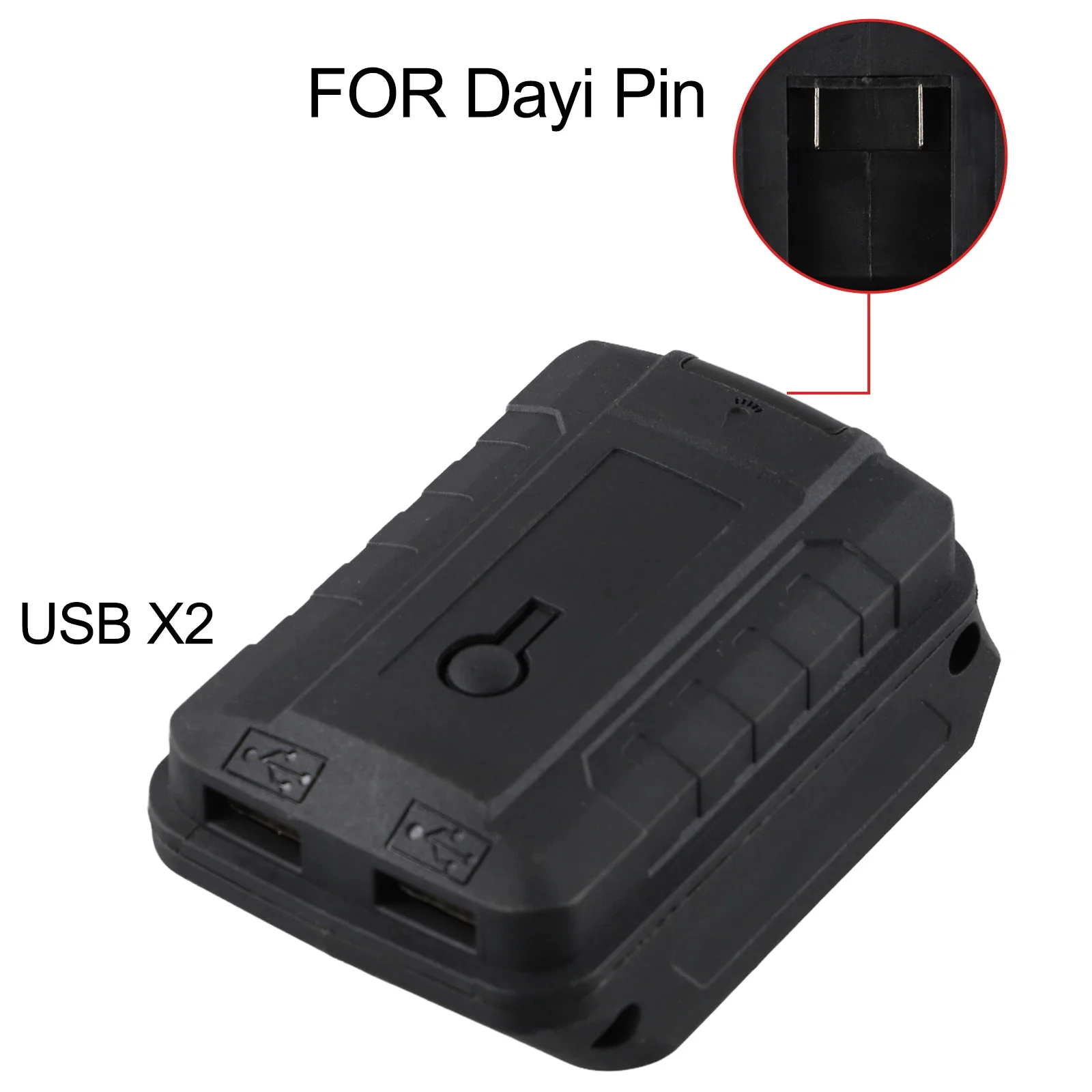 Converter USB Charging Activation Function Battery Conversion Head Dual USB Converter Electric Wrench Converter Battery Voltage