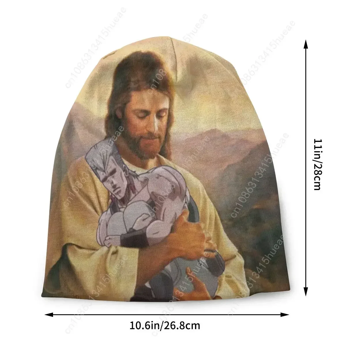 جوجوس مغامرة غريبة Polnareff يسوع مترهل قبعات صغيرة النساء الرجال موضة الحياكة Skullies Beanies قبعات للتزلج في الهواء الطلق