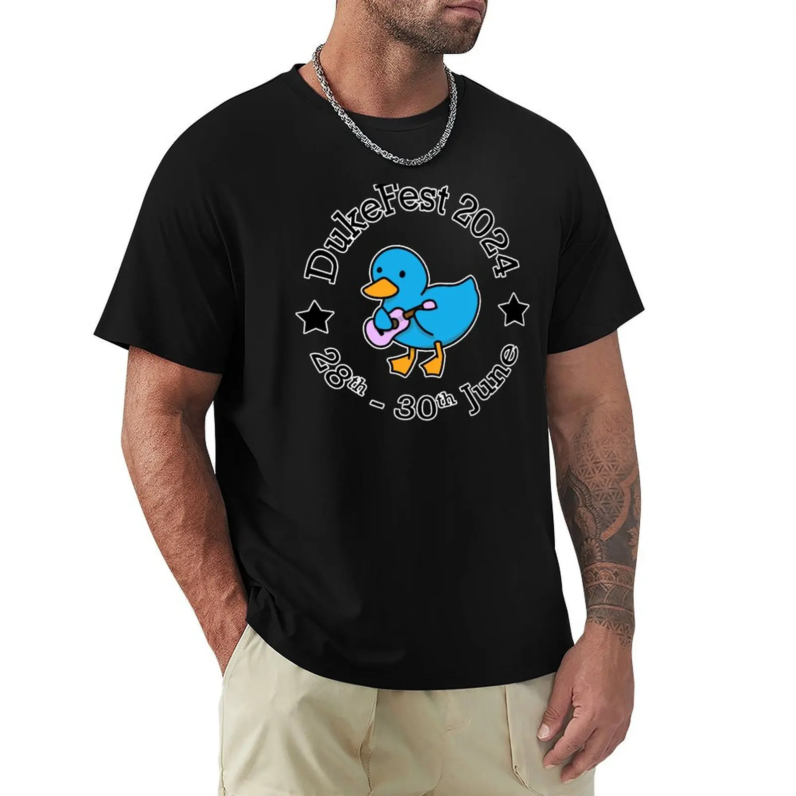 

DukeFest 2024 Duke the Duck for Dark Clothes T-Shirt customs tshirts personalised shirts graphic tee men