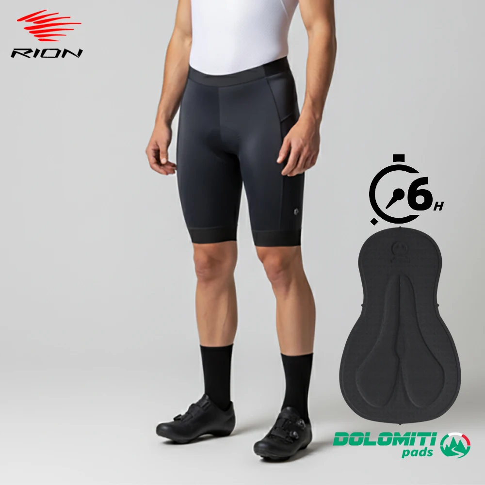 RION Cycling Shorts Men Bike Tights Bicycle Clothes Pro Mountain Bike MTB Clothes Male High Density Dolomiti Pads 6H Team Outfit