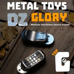 Mechanical Structure Modular EDC Fingertip Metal Push Cards Black Tech Metal Decompression Desktop Toys Gift