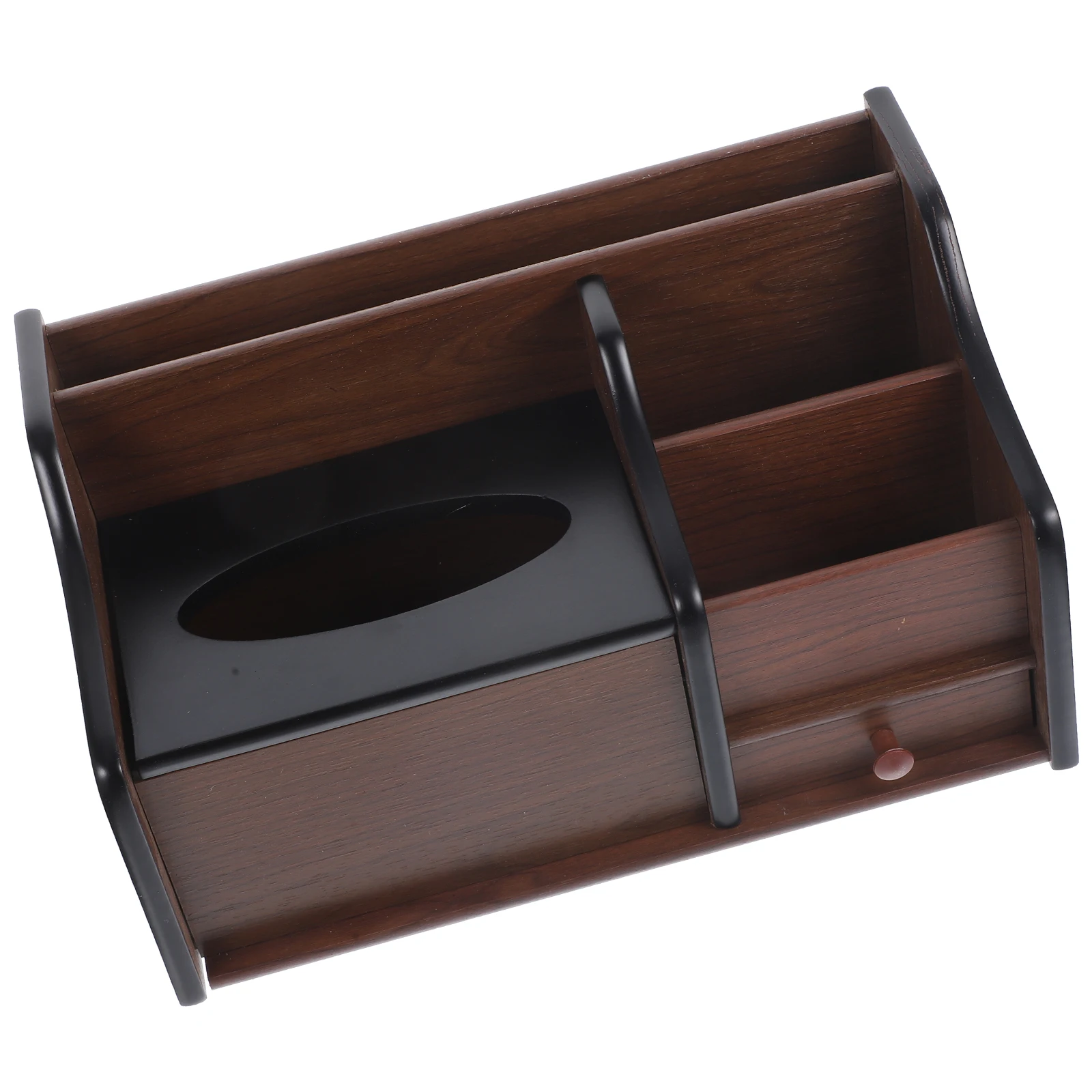 

Compact Lightweight Wooden Desktop Organizer Jewelry Storage Box Pen Pencil Holder For Office And Home