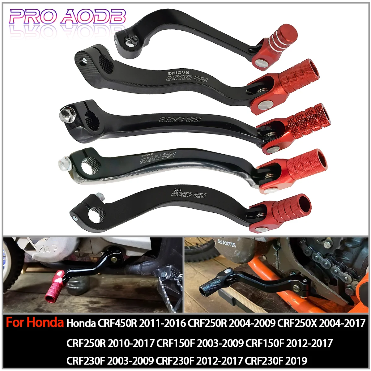 

For Honda CRF250R CRF250X CRF 250R 250R 250 R X CRF250X Dirt Pit Bike Motorcycle CNC Gear Shifter Shift Lever Pedal 2004-2017