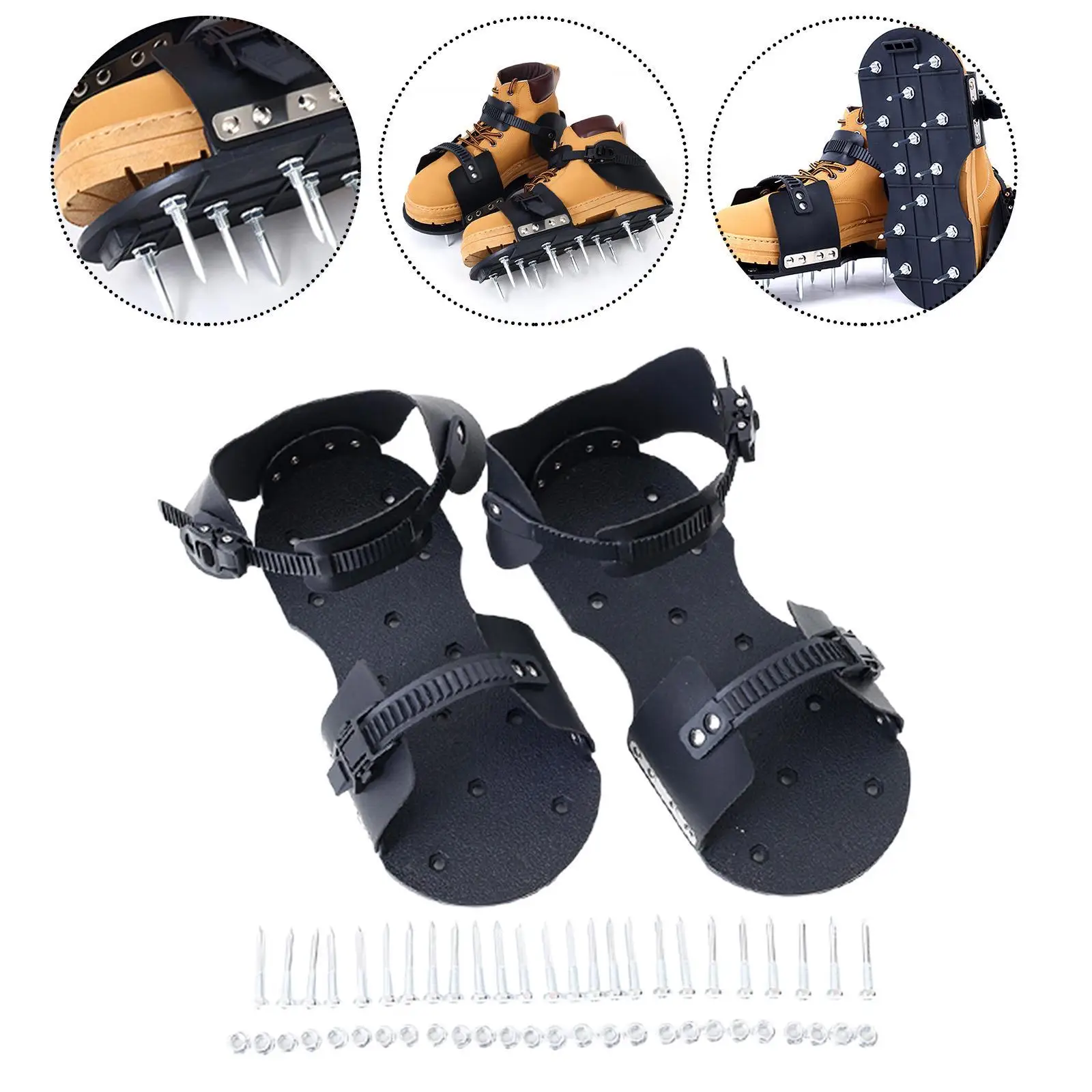 أحذية مهوية للحديقة في الفناء، أحذية مدببة لمركبات تسوية الأرضية